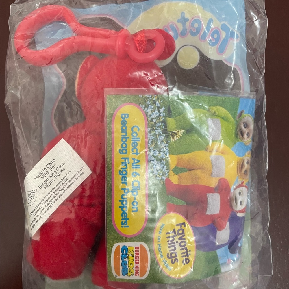 Teletubbies Red Plush Keychain Toy * Vintage 1999 - Picture 3 of 5